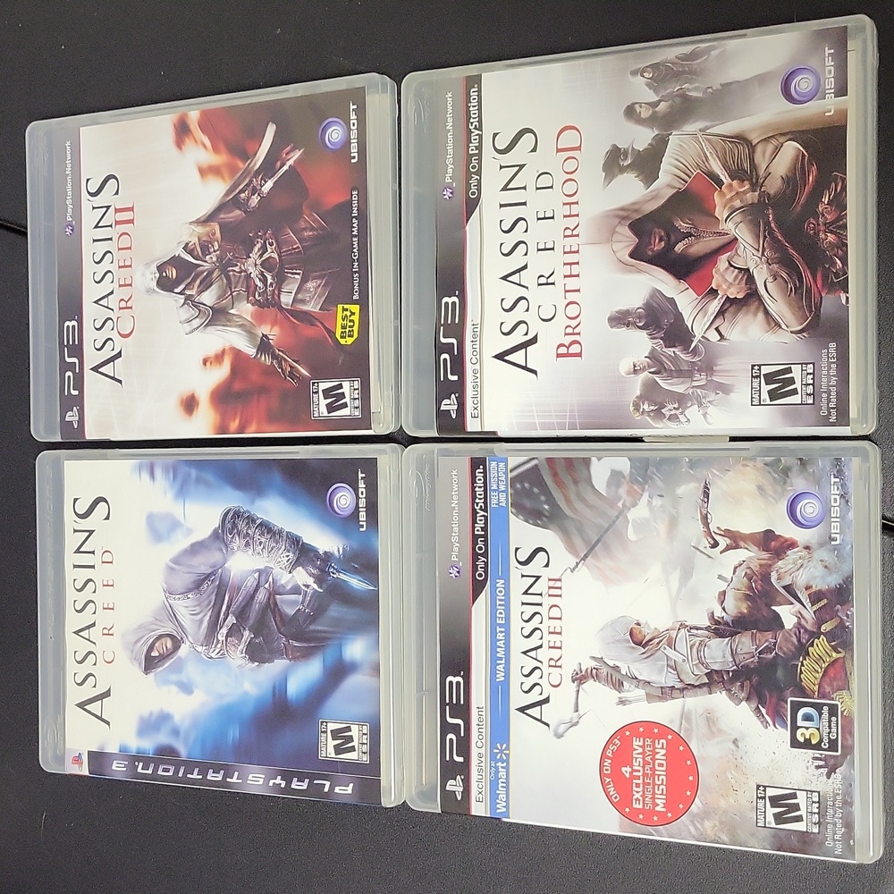 Playstation 3 Assassin's Creed: 4 Video Games Bundle